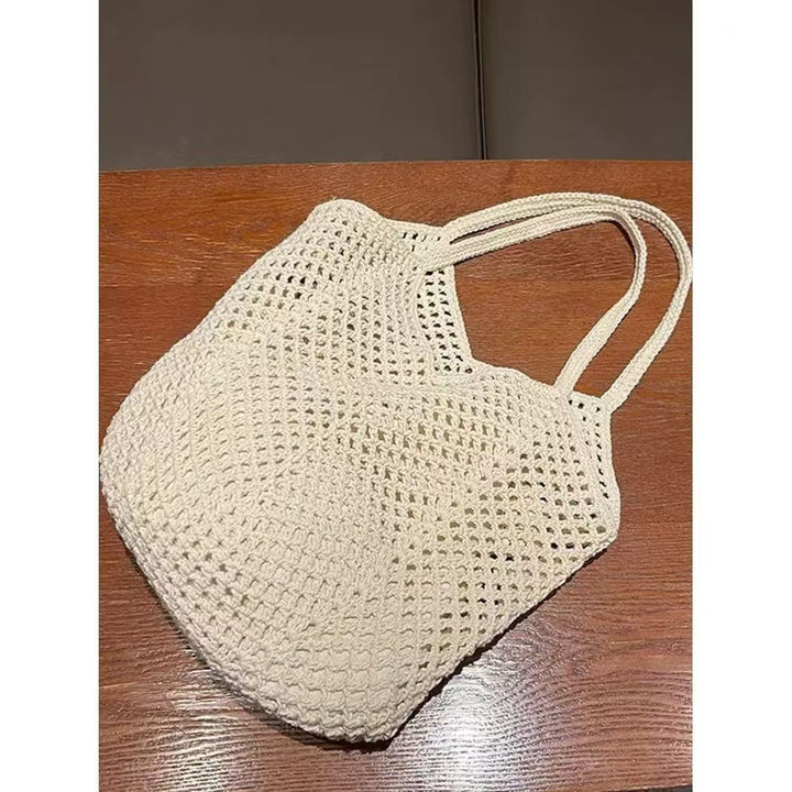 Hand-knotted tote bag in modern net design Bowlift