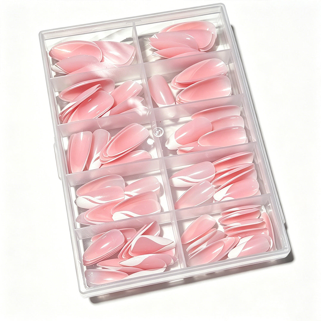Premium Press-On Nail Tips Set Bowlift