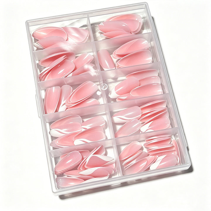 Premium Press-On Nail Tips Set Bowlift