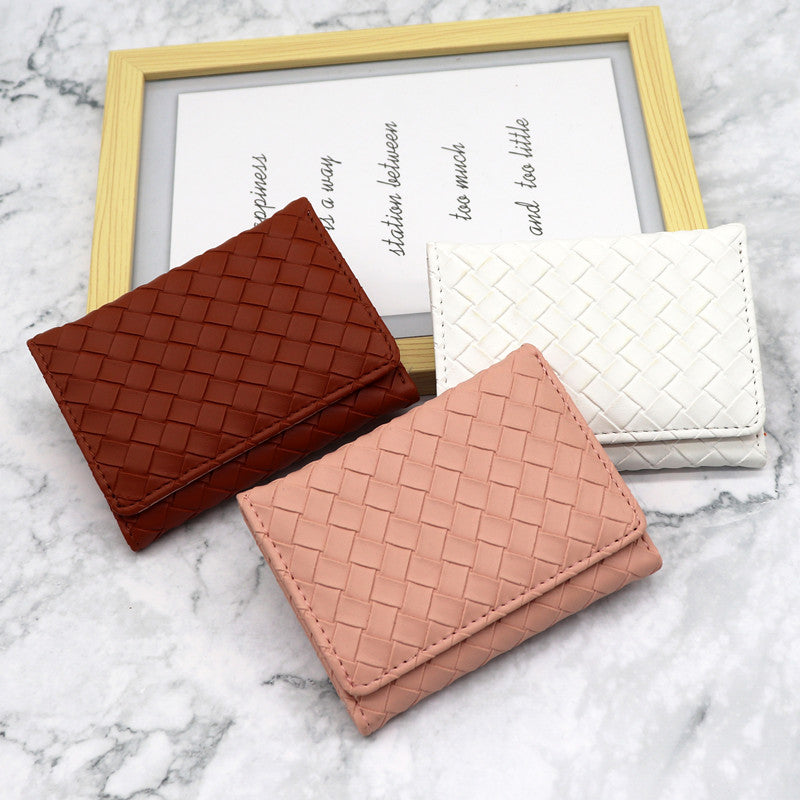 Textured Compact Wallet