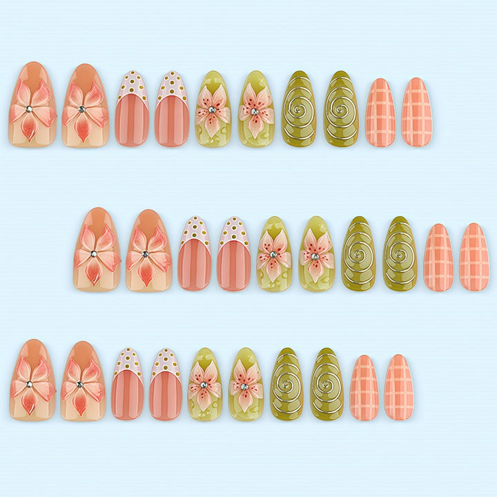 Creative Flower Nail Design Bowlift