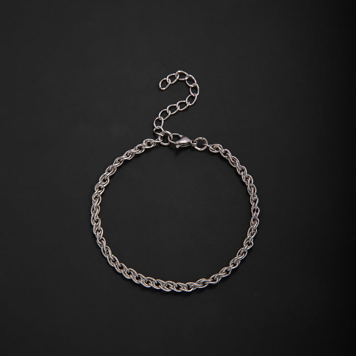 Interlaced Metal Link Bracelet Bowlift