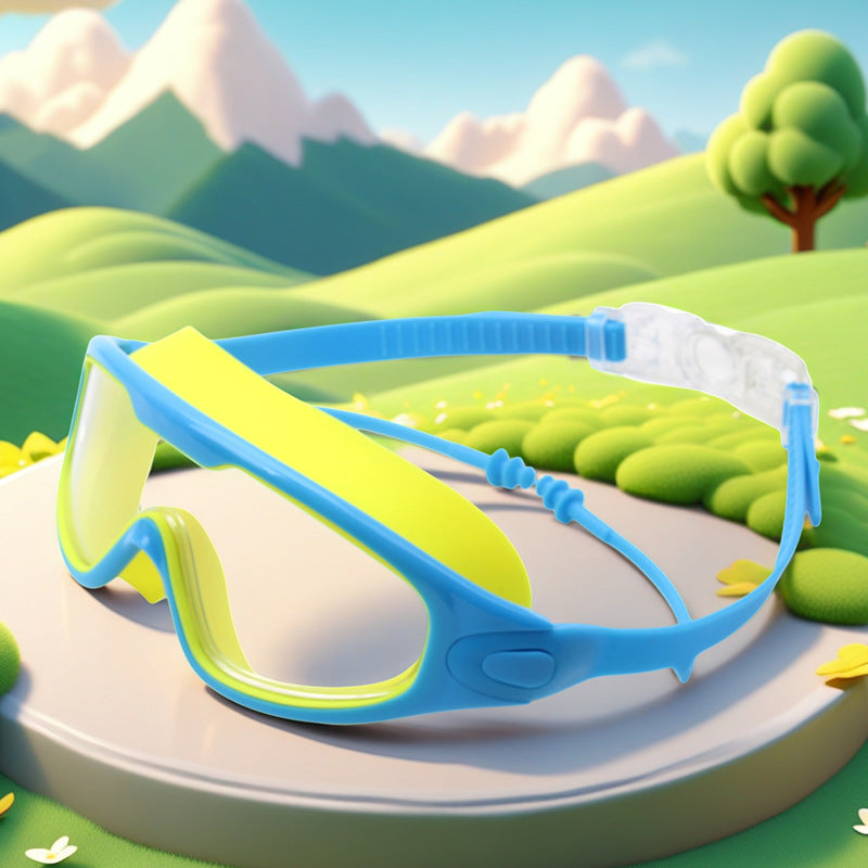 Waterproof swimming goggles with adjustable nose piece Bowlift
