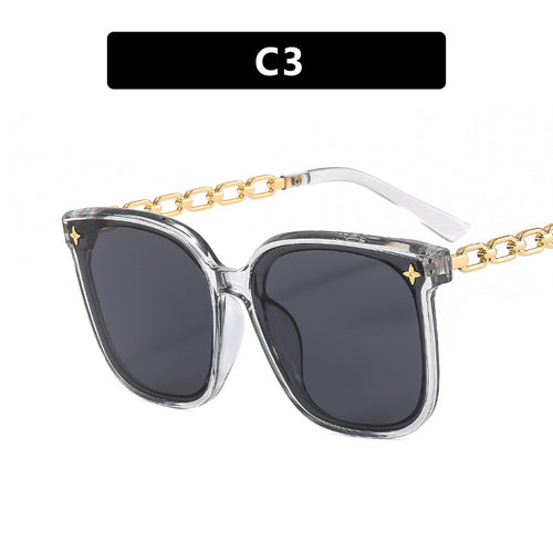 Women's Luxury Sunglasses with Fashionable Chain Frame Bowlift