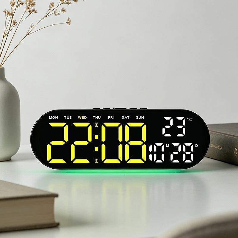 Digital alarm clock with multifunctional LED display and integrated thermometer function Bowlift
