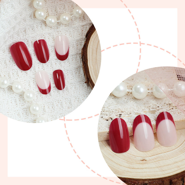 Premium Glossy Press-On Nail Art Set Bowlift