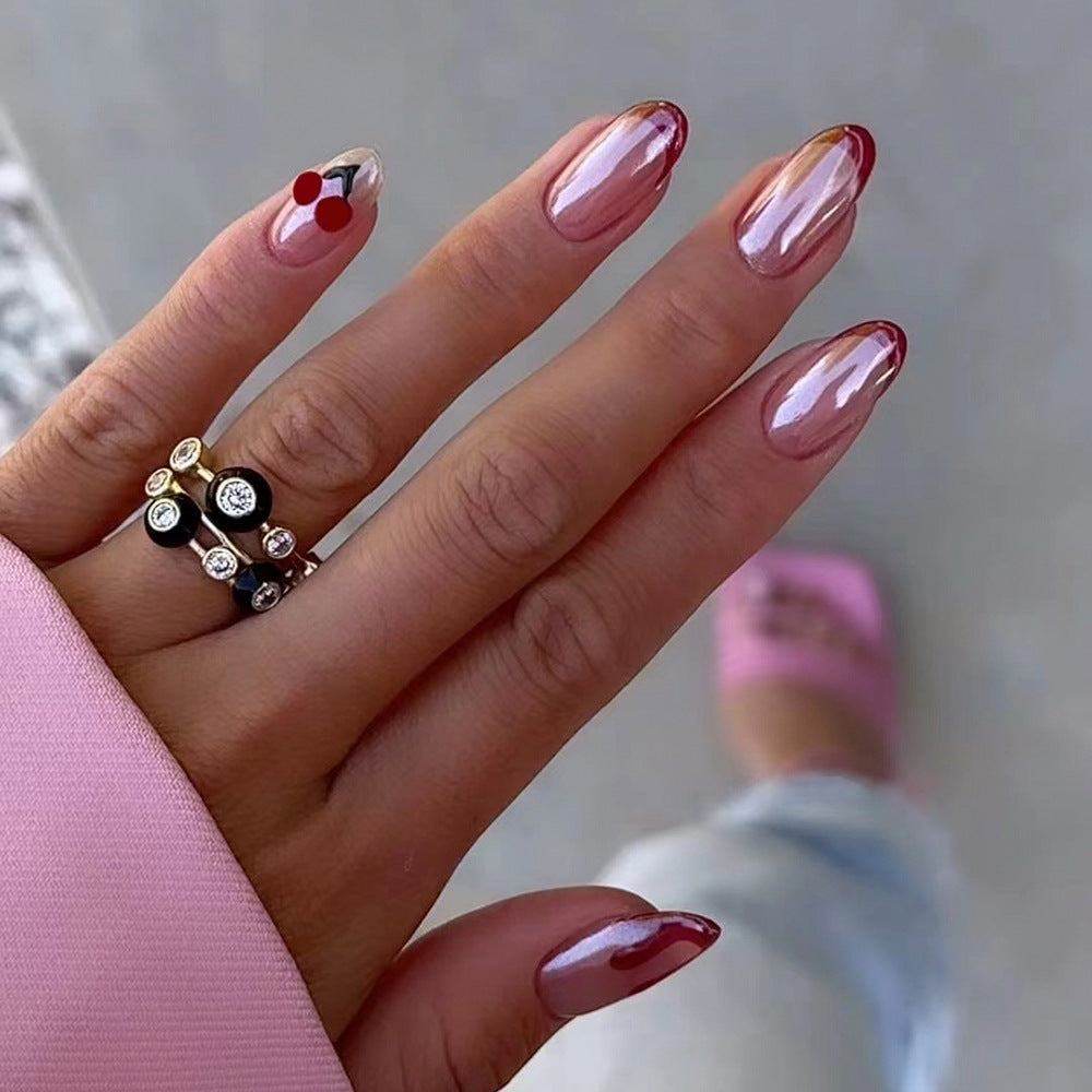 Artificial nail art in elegant design Bowlift