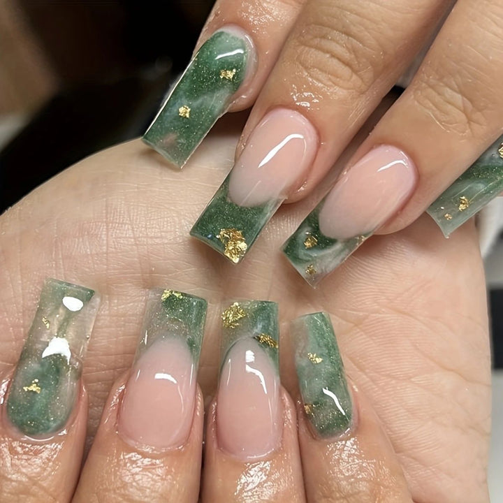 Elegant Press-On Nail Set Bowlift