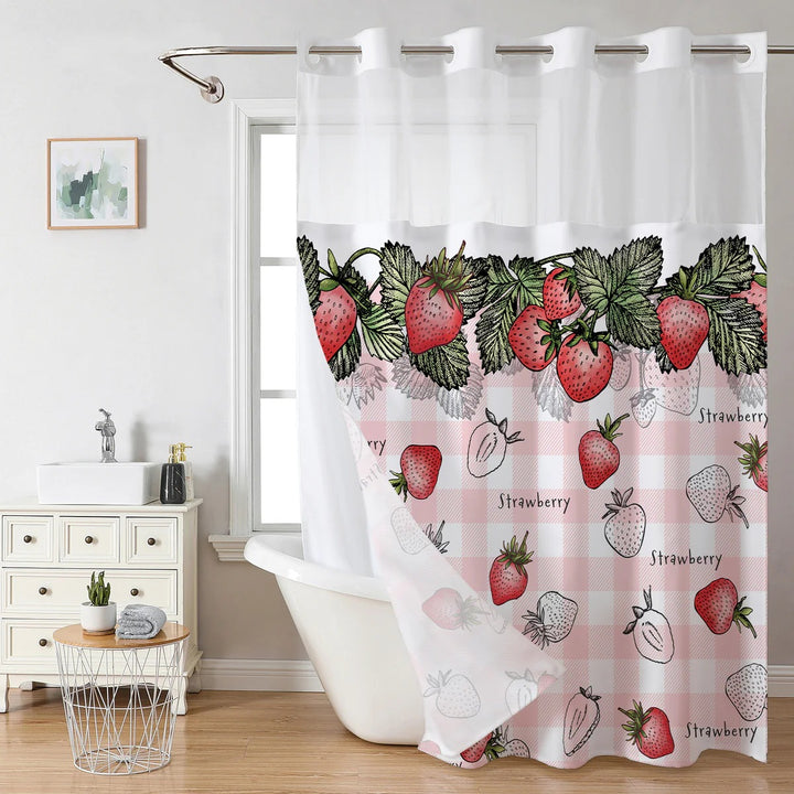 Artistic Floral Shower Curtain Bowlift