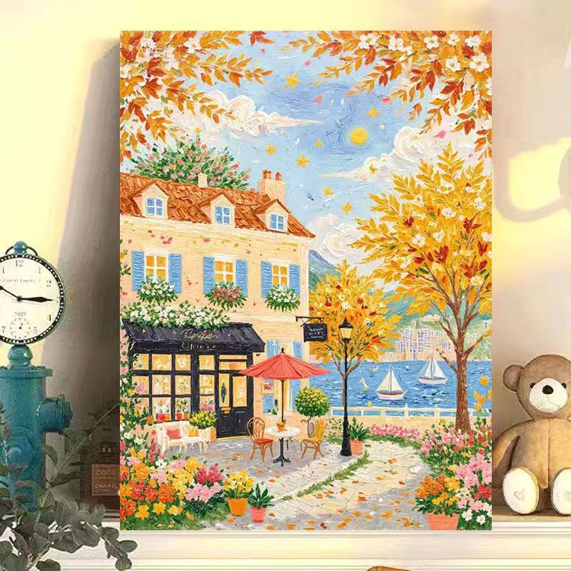 Scenic Autumn Landscape Canvas Art Print Bowlift