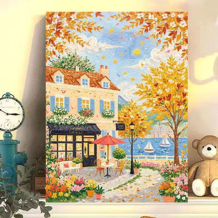 Scenic Autumn Landscape Canvas Art Print Bowlift