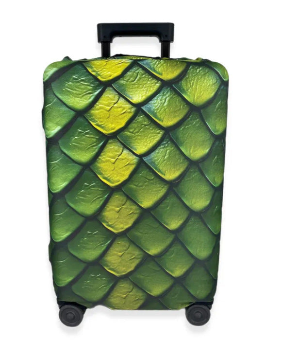 Unisex nan elastic suitcase cover with artistic marble print, shockproof fit and tear-resistant stretch material Bowlift