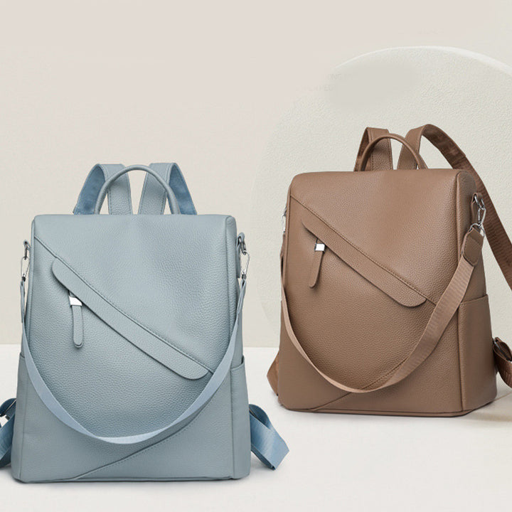 Elegant Leather Laptop Backpack Bowlift