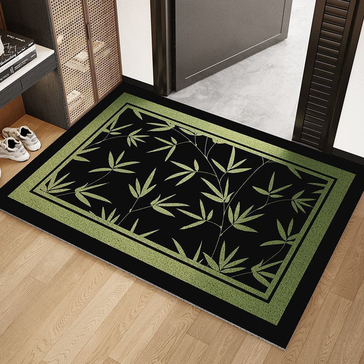 Bamboo Leaf Printed Area Rug