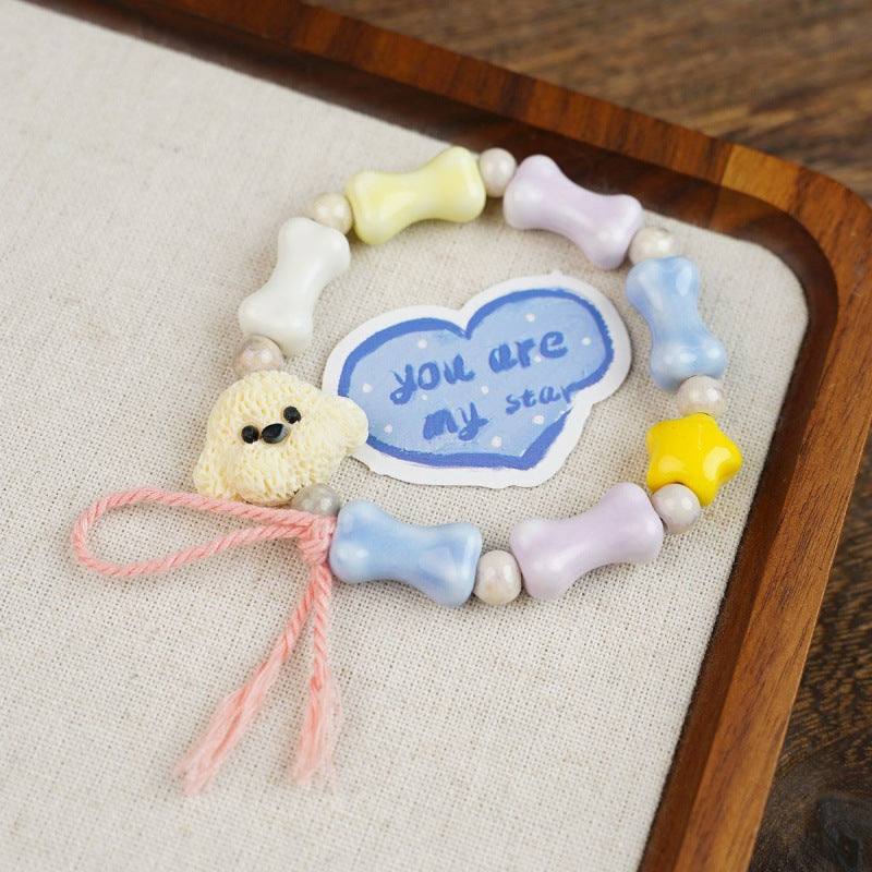 Heart-Shaped Beaded Bracelet Bowlift