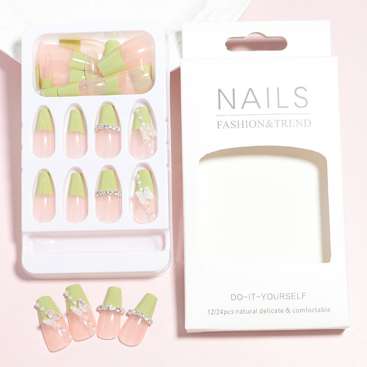 Premium Decorative Press-On Nail Set Bowlift
