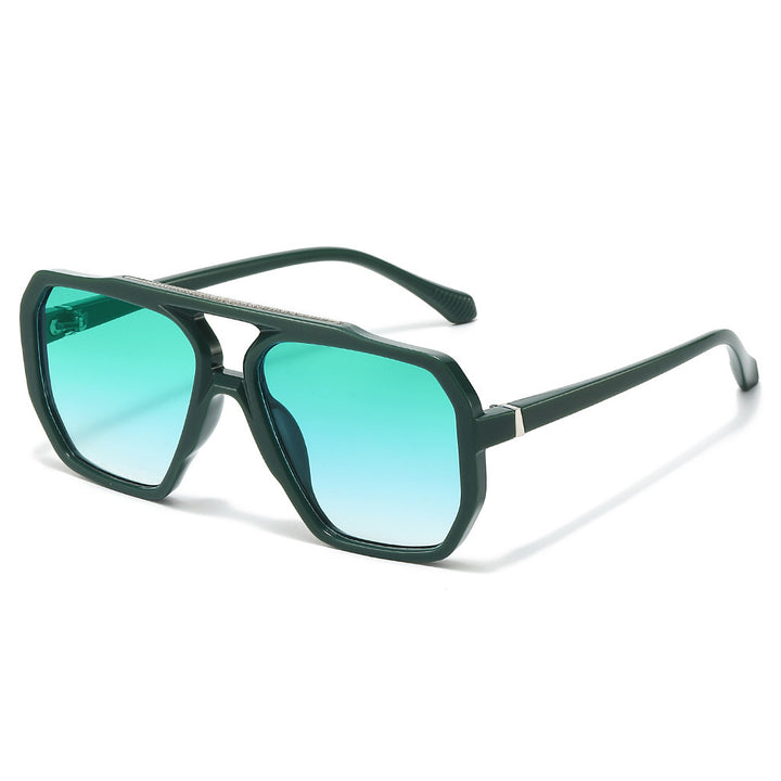Oversized Hexagonal Frame Sunglasses Bowlift