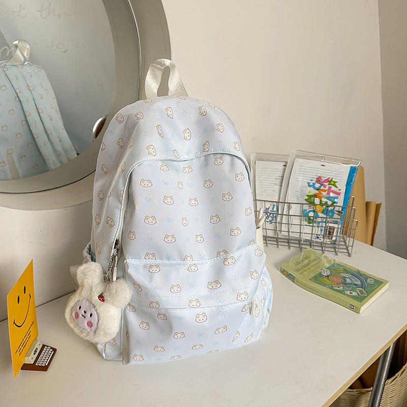 Cute Cat-Themed Backpack Bowlift