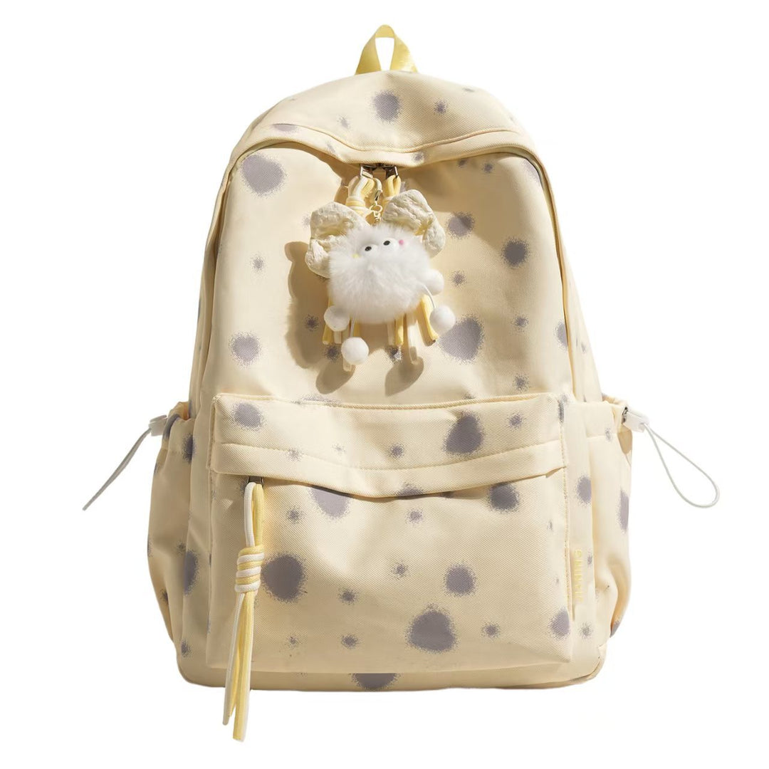 Stylish Polka Dot Backpack Bowlift