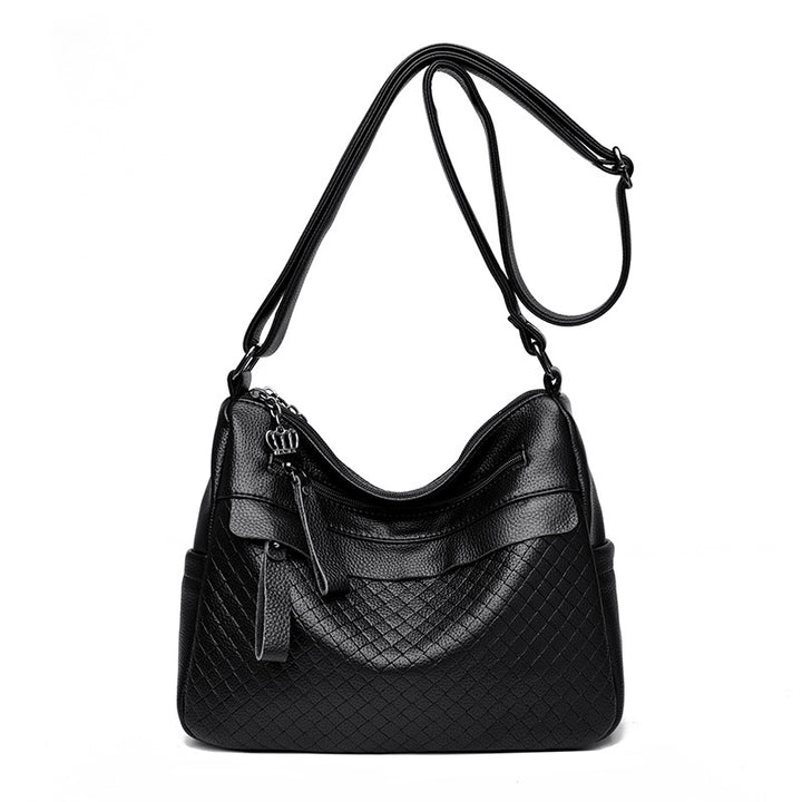 Textured Quilted Shoulder Bag Bowlift