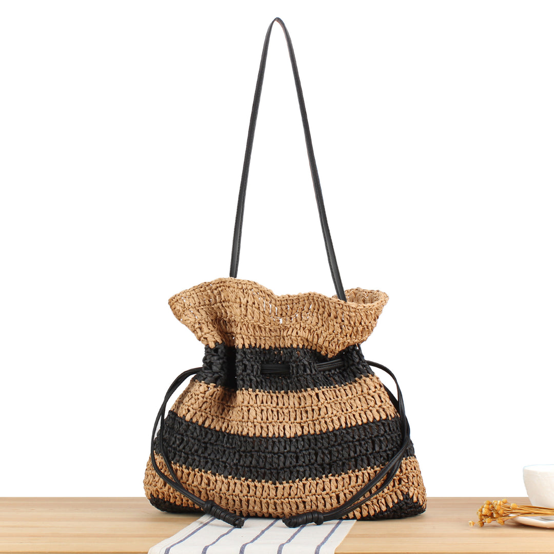 Braided crossbody bag with drawstring closure Bowlift