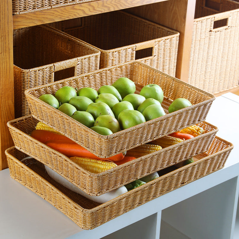 Natural Woven Storage Tray Bowlift
