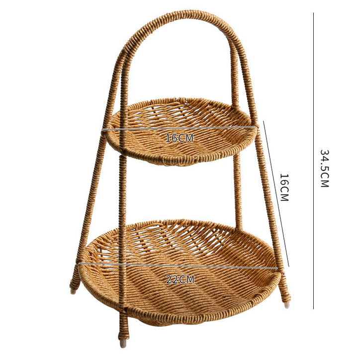 Handcrafted Woven Serving Basket Bowlift