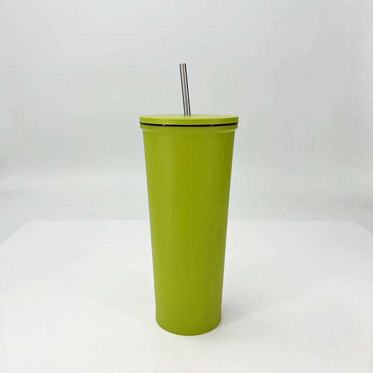 Ladies Drinking Cup with Stainless Steel Straw Bowlift