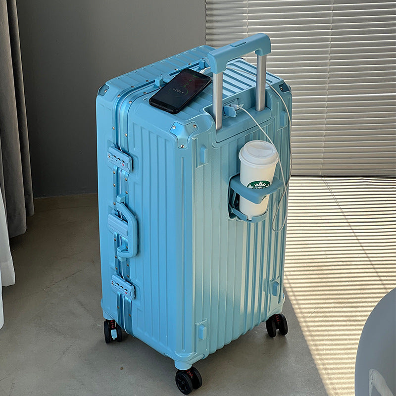 Sleek Hard-Shell Rolling Suitcase