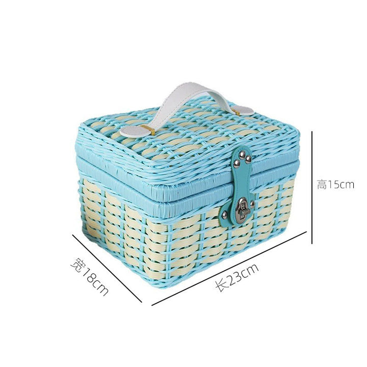 Handcrafted Wicker Storage Case Bowlift