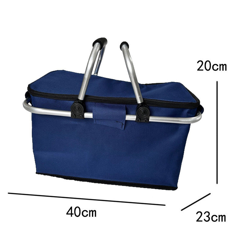 Cooler bag with sturdy aluminum frame and insulating inner lining Bowlift