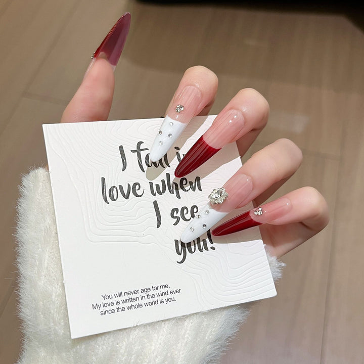 Luxury Stiletto Press-On Nail Design Bowlift
