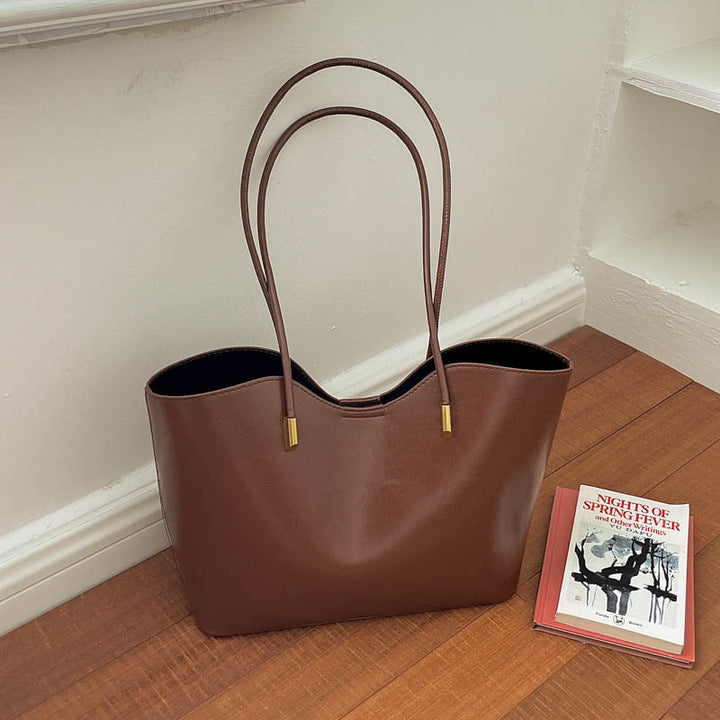 WoElegant Faux Leather Tote Bag Bowlift