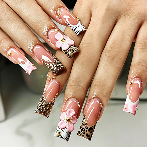 Elegant Decorative Press-On Nail Set Bowlift 1788495542