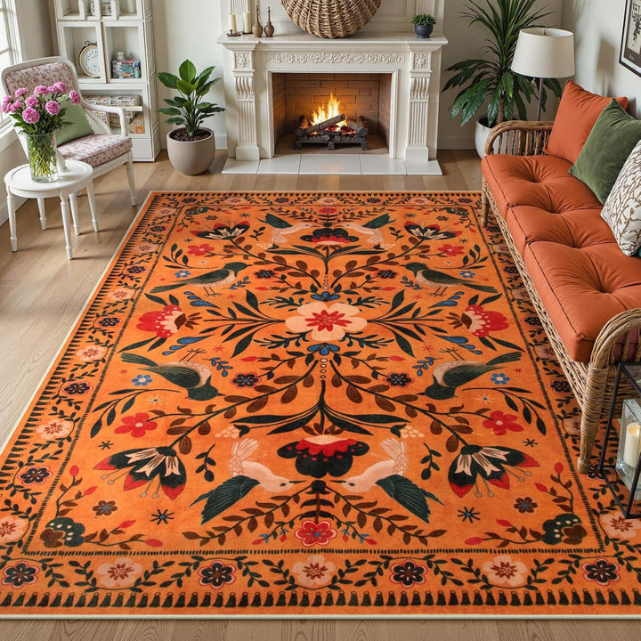 Decorative Floral Area Rug