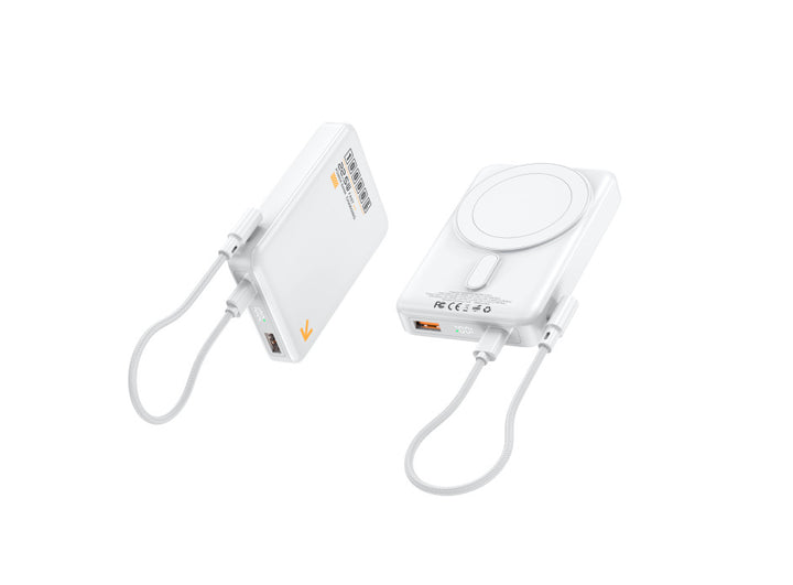 Portable power bank with inductive fast charging function and LED display Bowlift