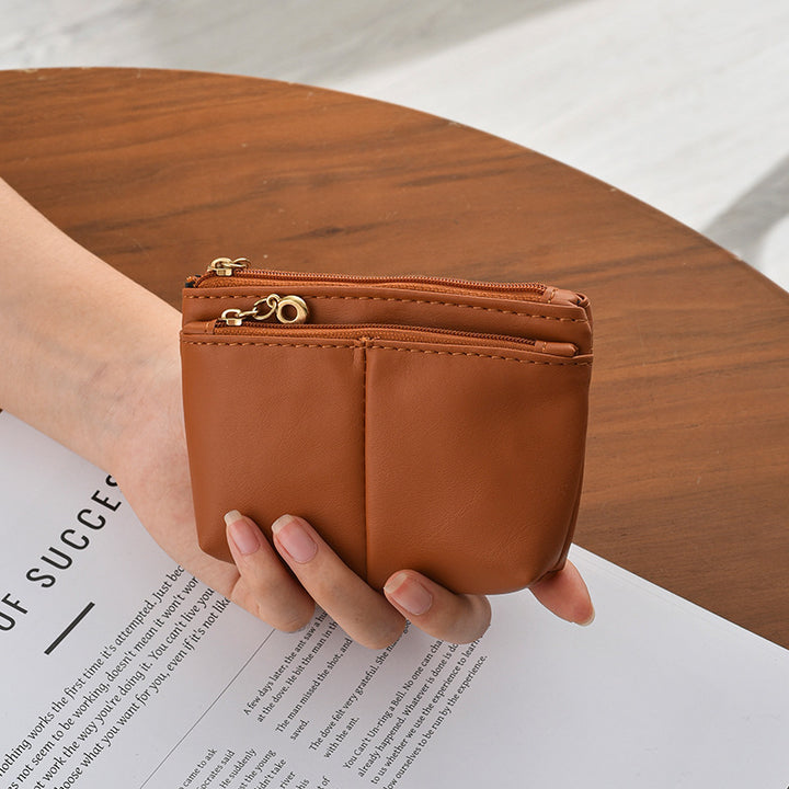 Compact Zippered Storage Coin Pouch Bowlift