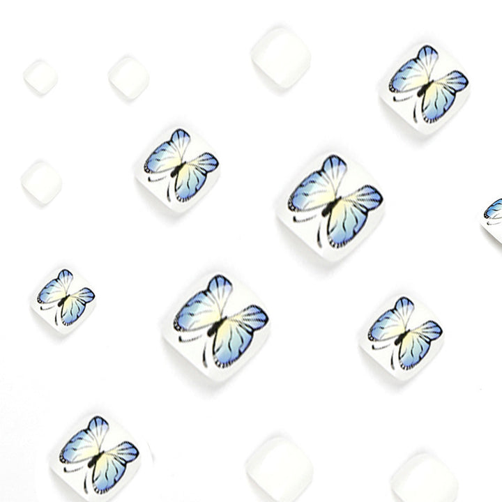 Artificial nails with butterfly design Bowlift
