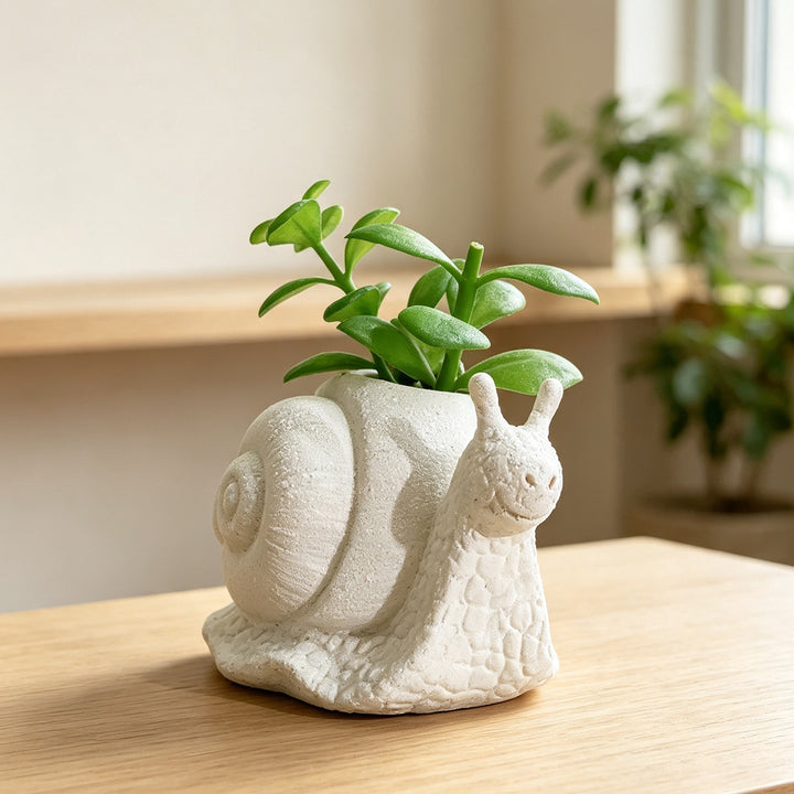 Plant pot with face motif Bowlift