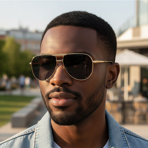 Ladies sunglasses in elegant pilot design Bowlift
