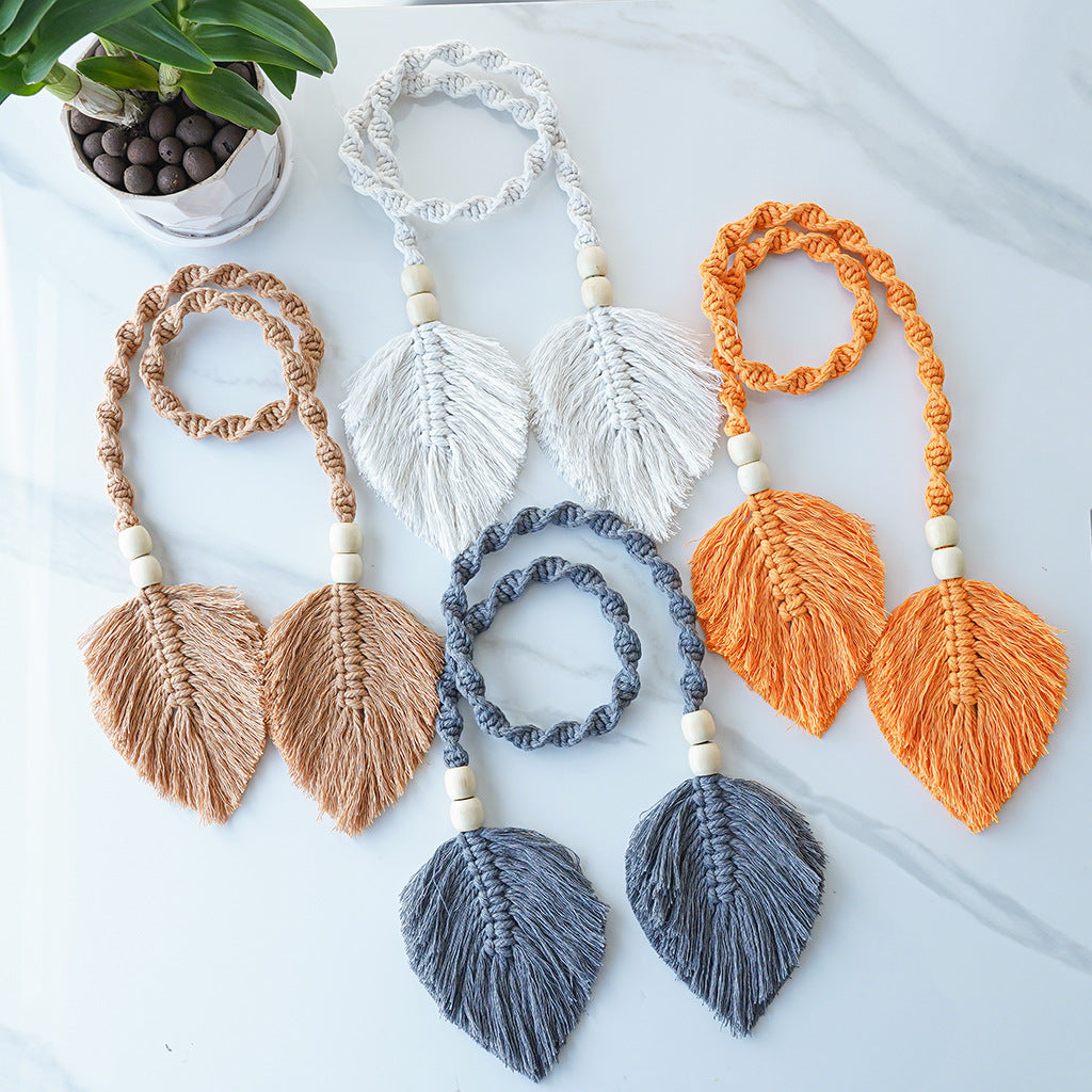 Decorative Macrame Leaf Wall Hanger Bowlift