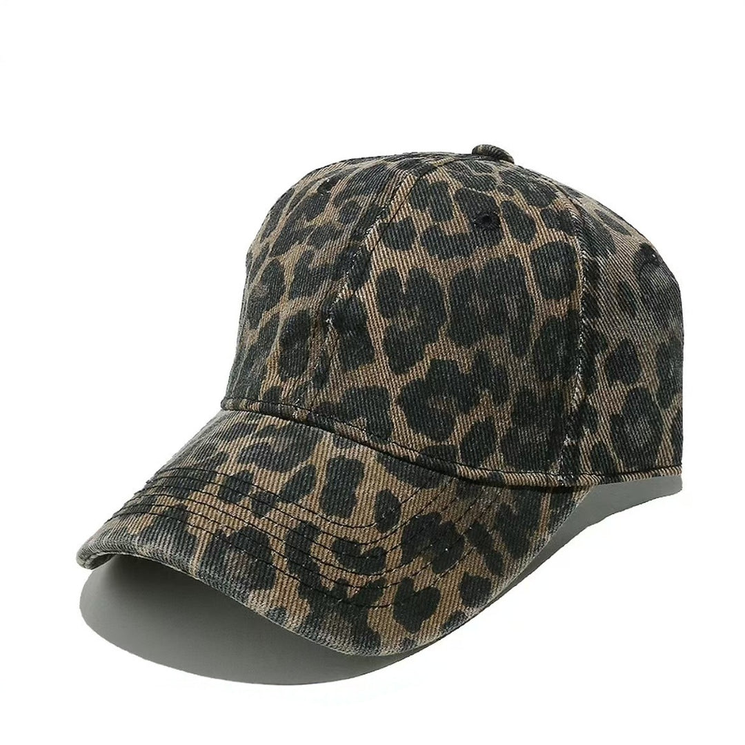 Women's Stylish Animal Print Baseball Cap Bowlift