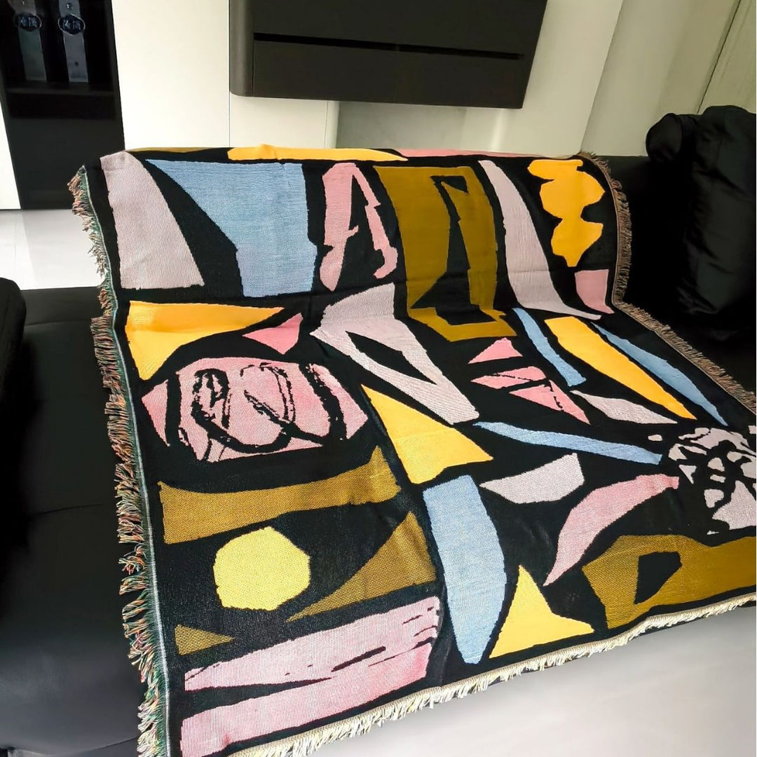 Scenic Coastal Landscape Throw Blanket
