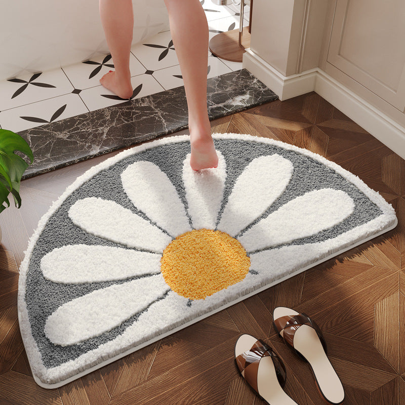 Floral Patterned Bathroom Mat Bowlift