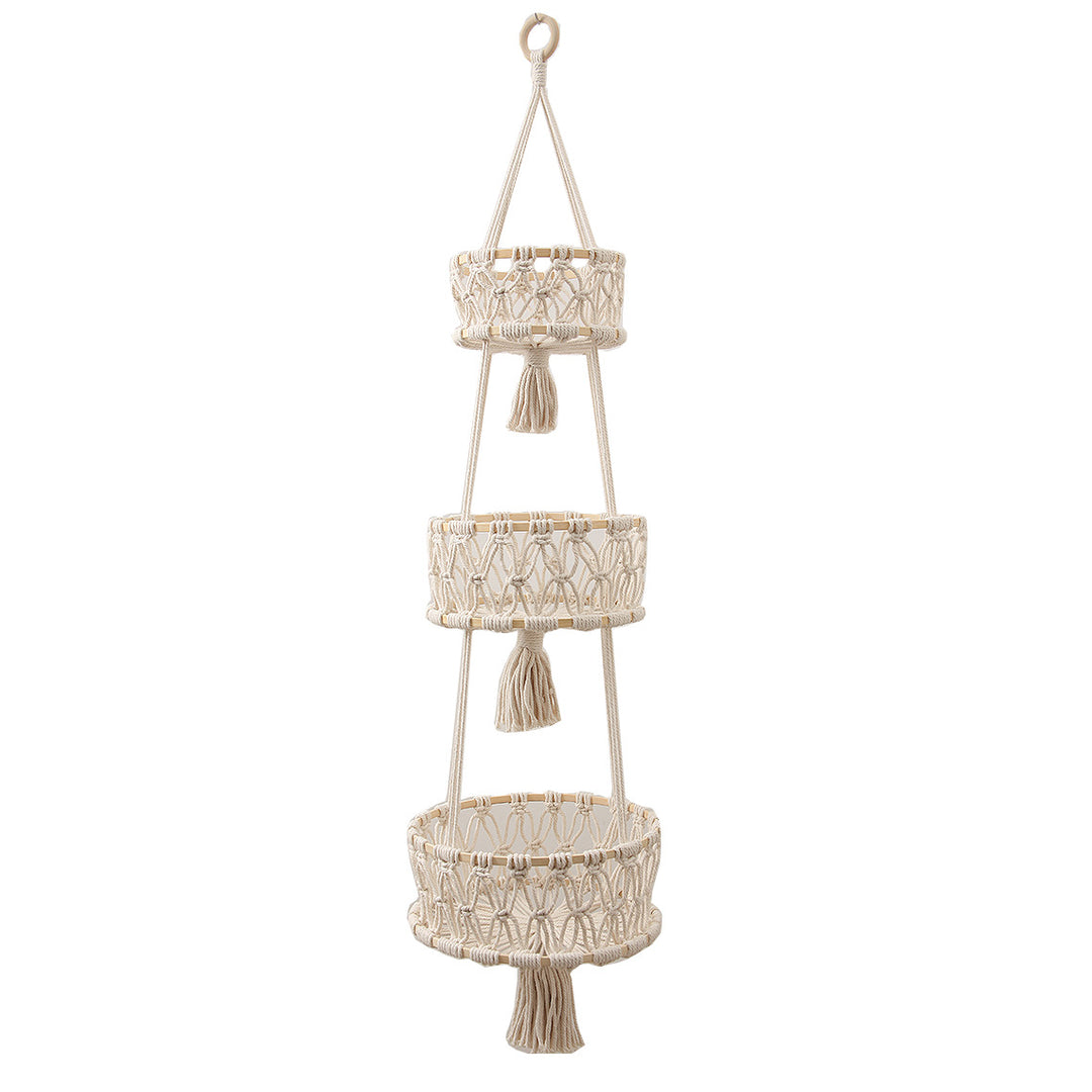 Multi-Tiered Macrame Plant Hanger Bowlift