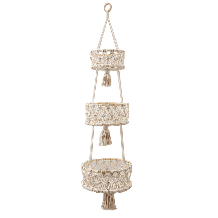Multi-Tiered Macrame Plant Hanger Bowlift