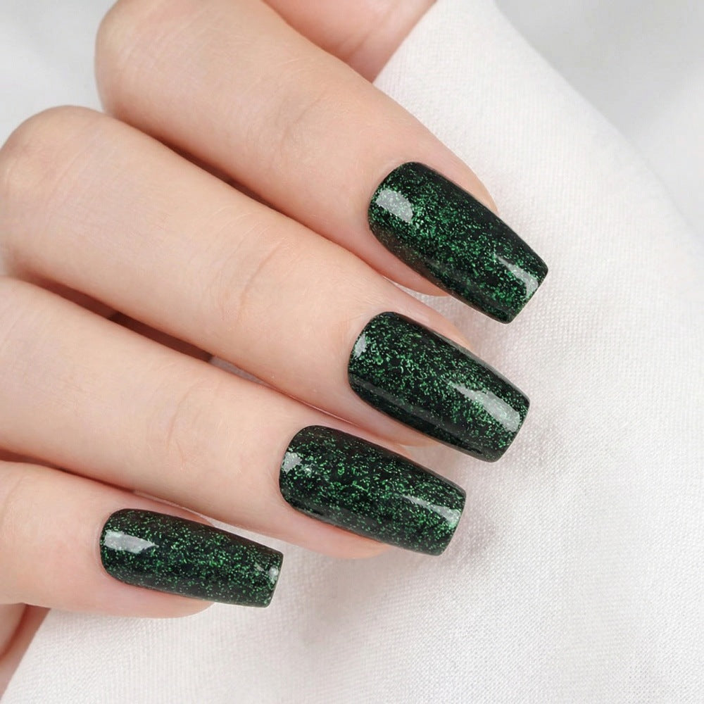 Shiny artificial nails with sparkling accents Bowlift