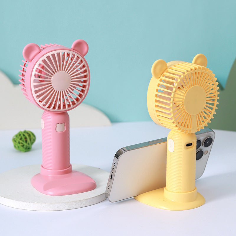 Unisex Portable Table Fan in Cute Bear Design Bowlift