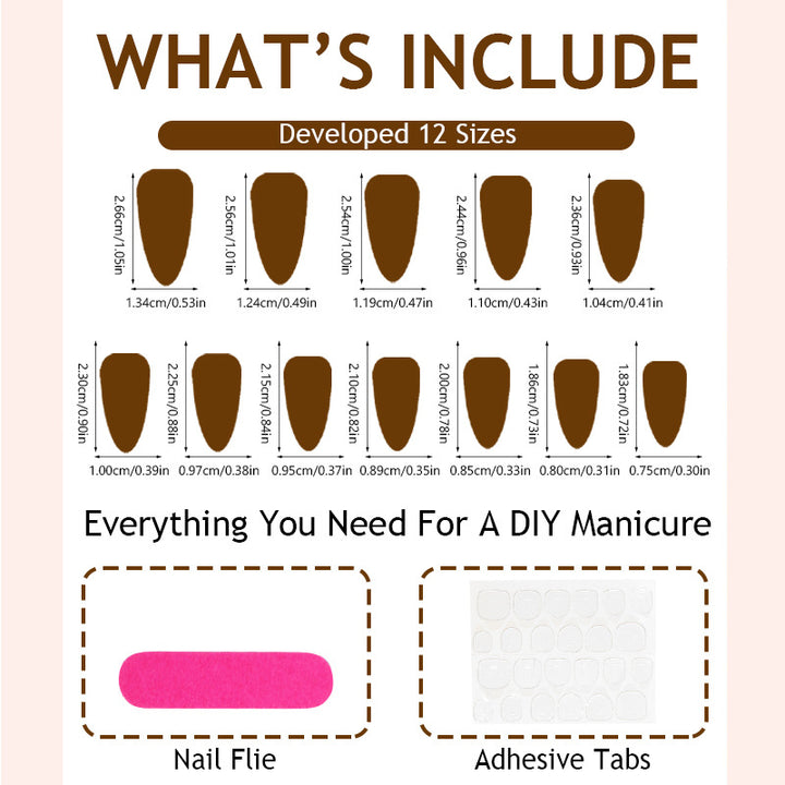 Artificial nail set with sparkling detailing Bowlift