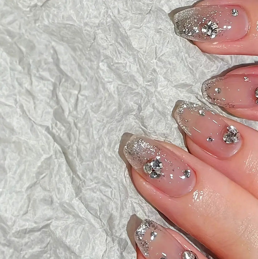 Elegant Crystal Decor Nail Art Bowlift